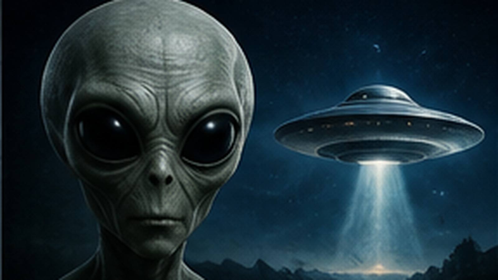 Oggetto luminoso non identificato nel cielo notturno