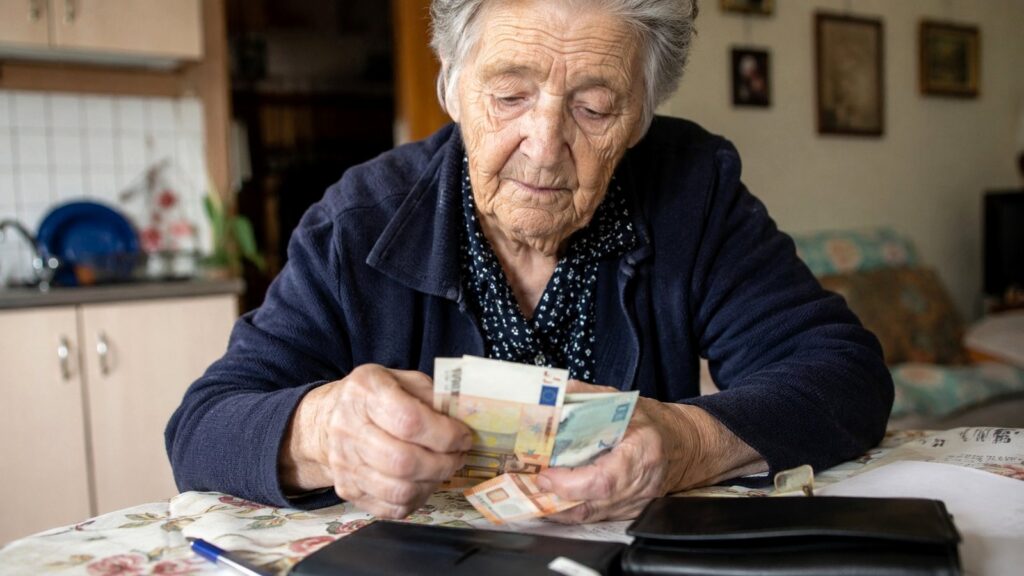 Persona anziana a casa durante un’attività quotidiana