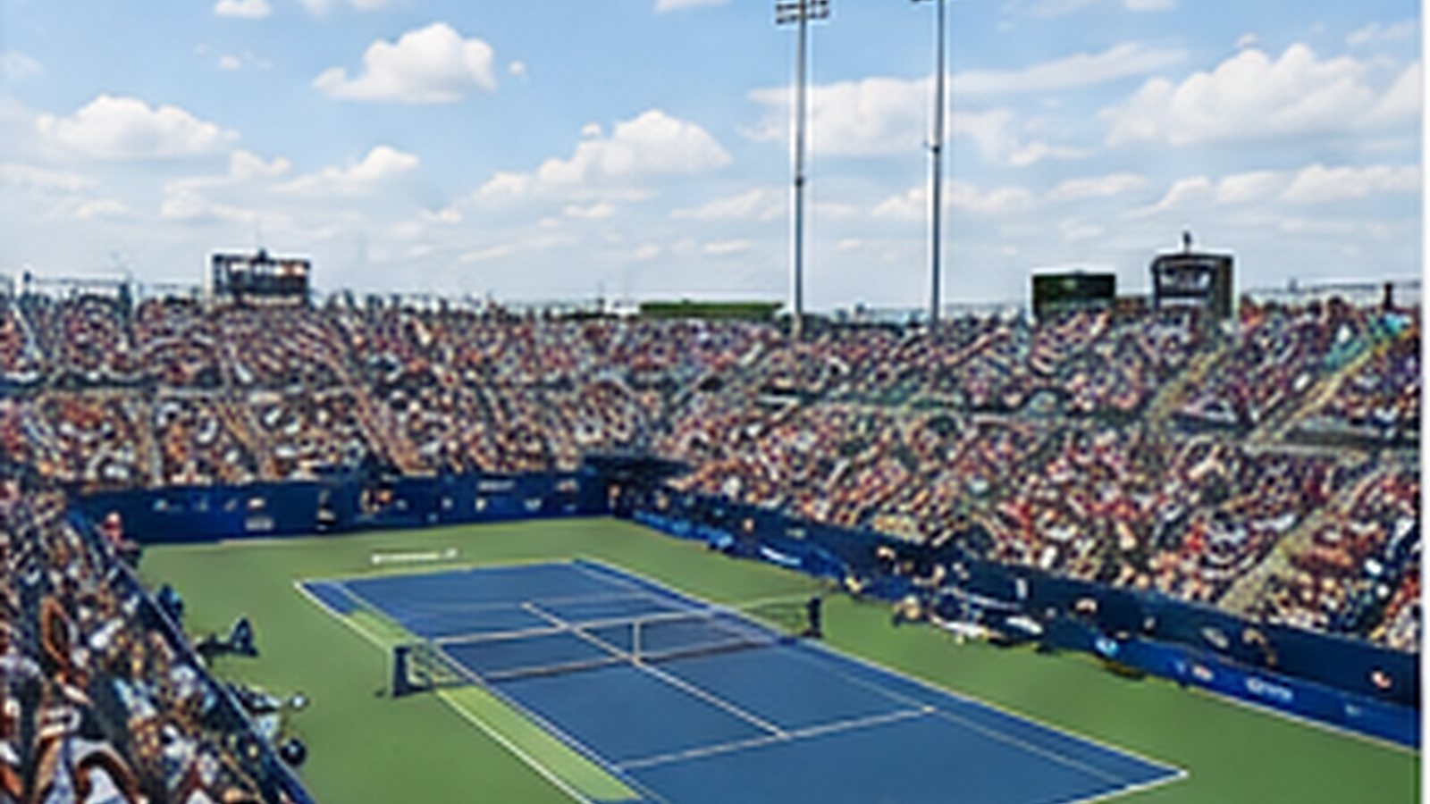 Immagine illustrativa di un grande stadio di tennis