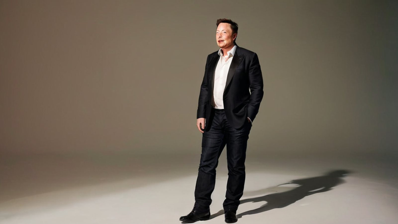 Elon Musk in una conferenza stampa