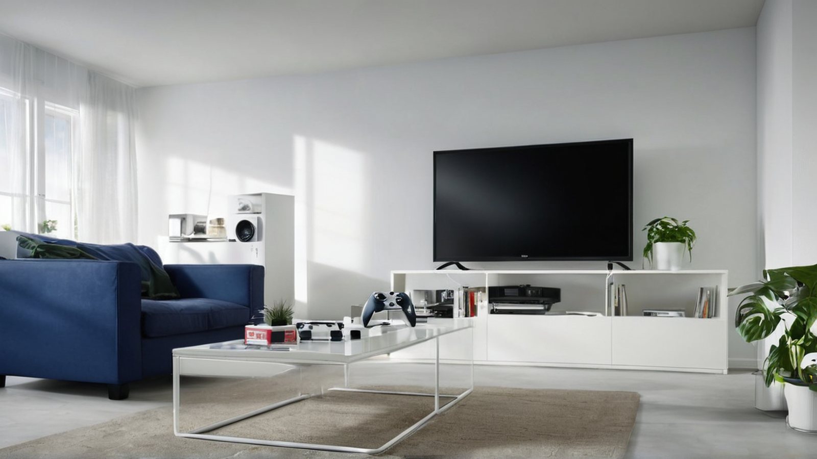 Un mobile IKEA con controller Xbox in una stanza di gaming
