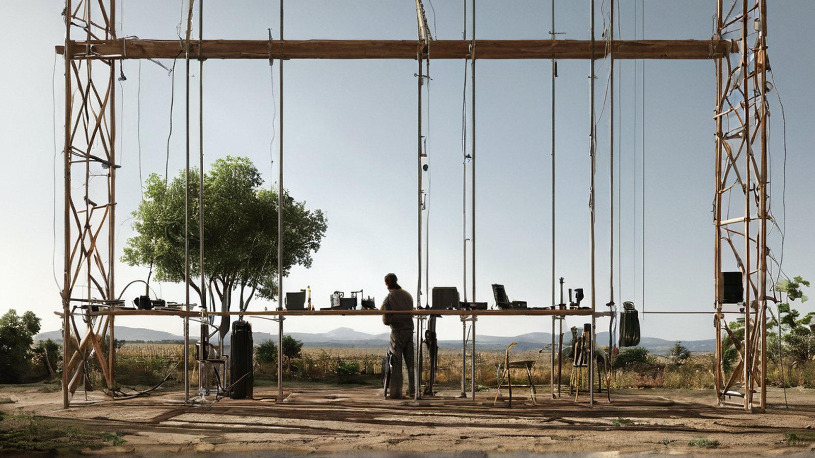 Scaffale di telecomunicazioni con router Iliad