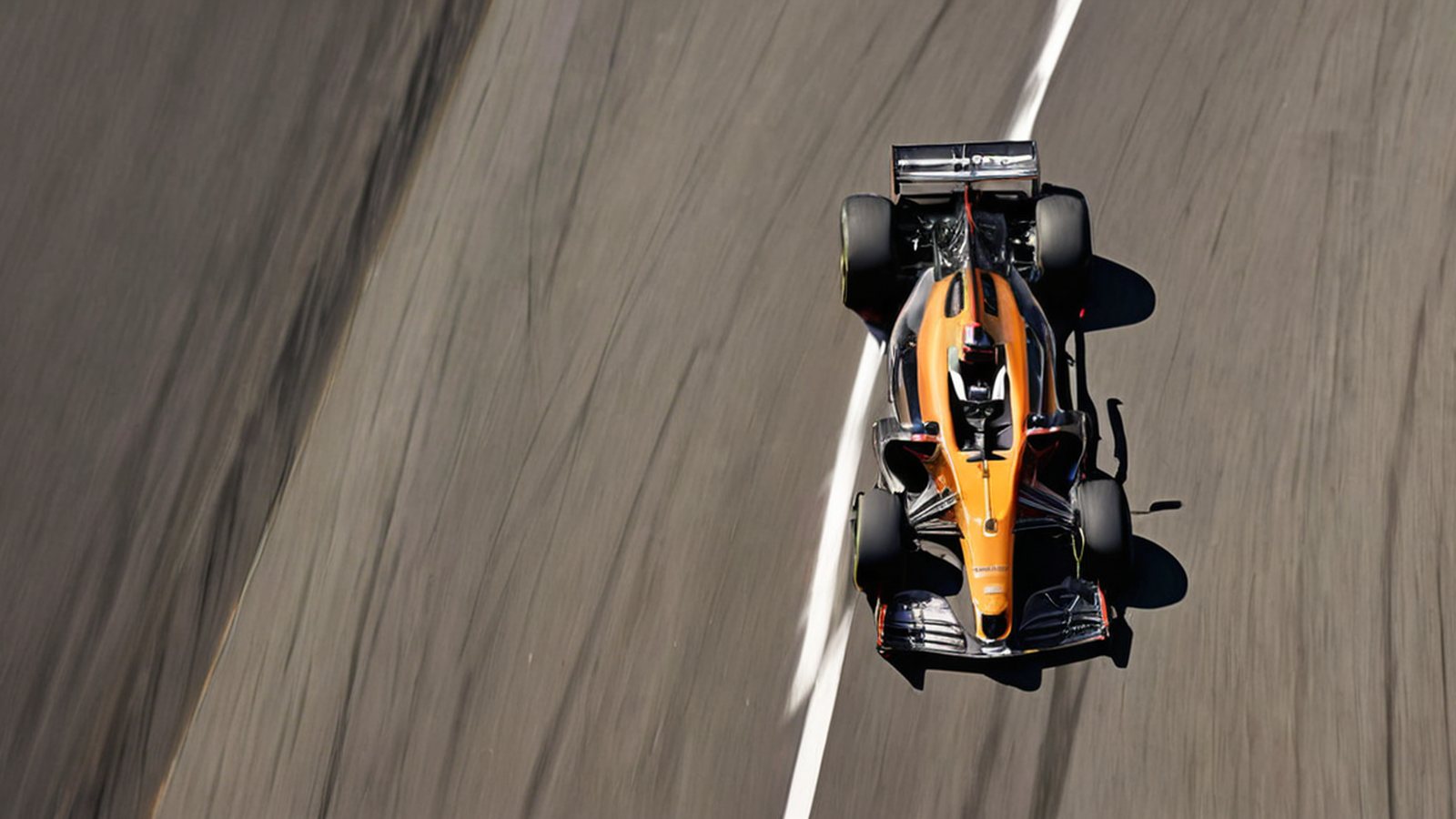 McLaren MCL40 in vista aerea sul circuito
