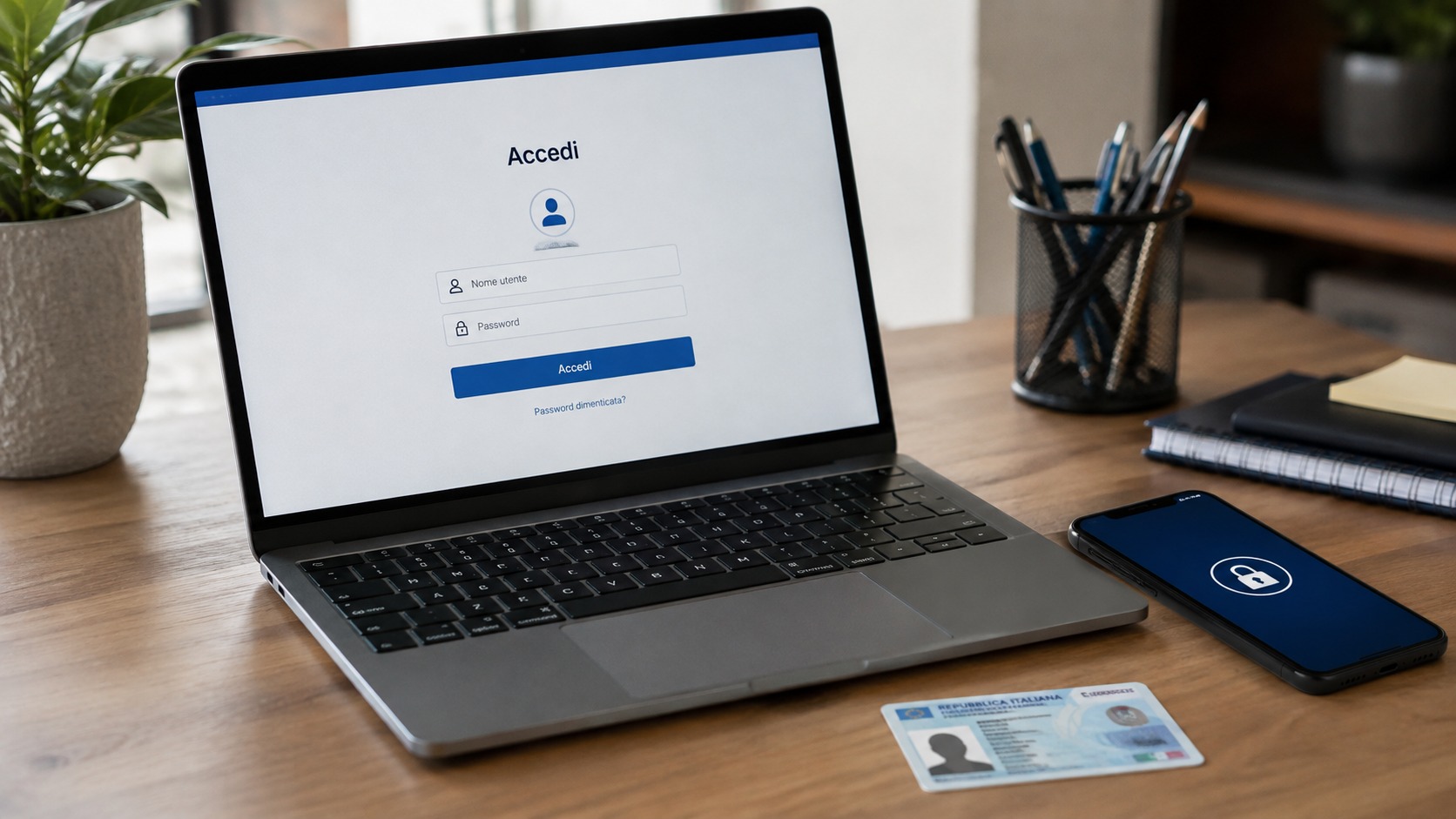 Fotografia editoriale contestuale per: Carta d’identità elettronica: per alcuni accessi online non serve avere uno smartphone con NFC